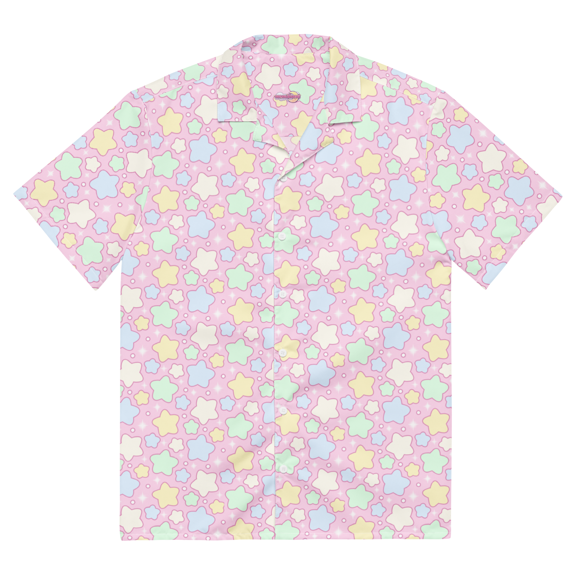 Pastel Star Button Shirt
