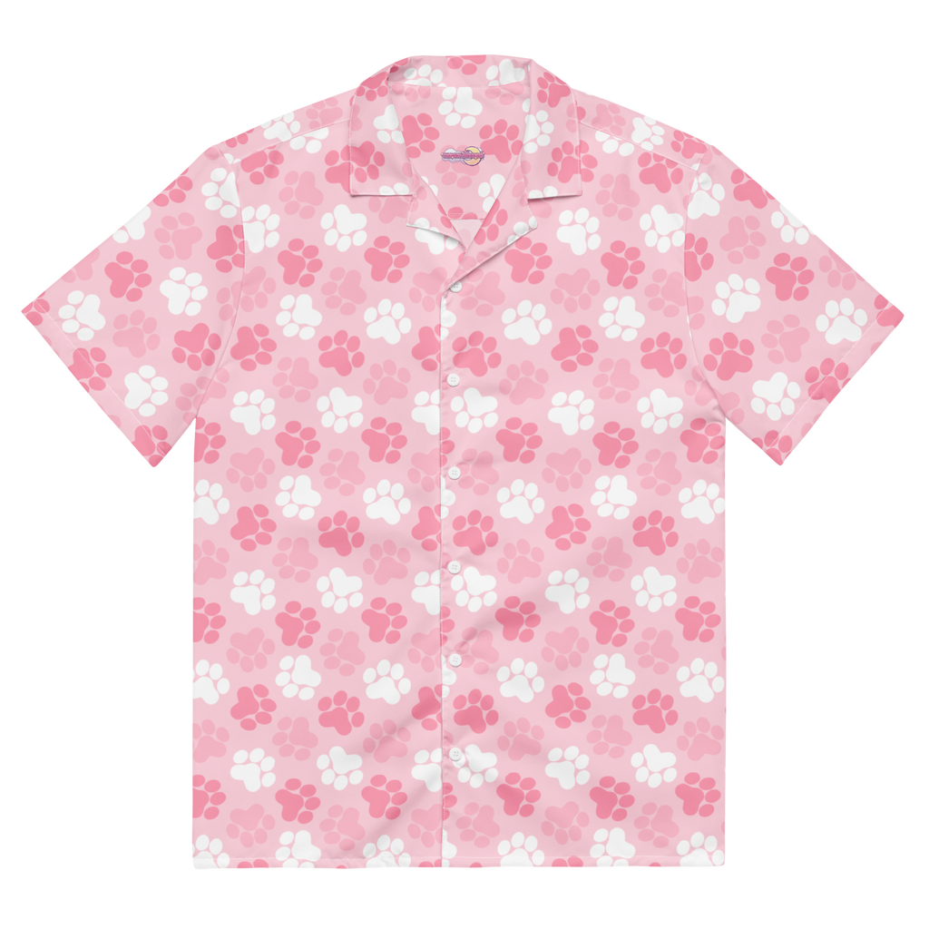 Paw Print Button Shirt
