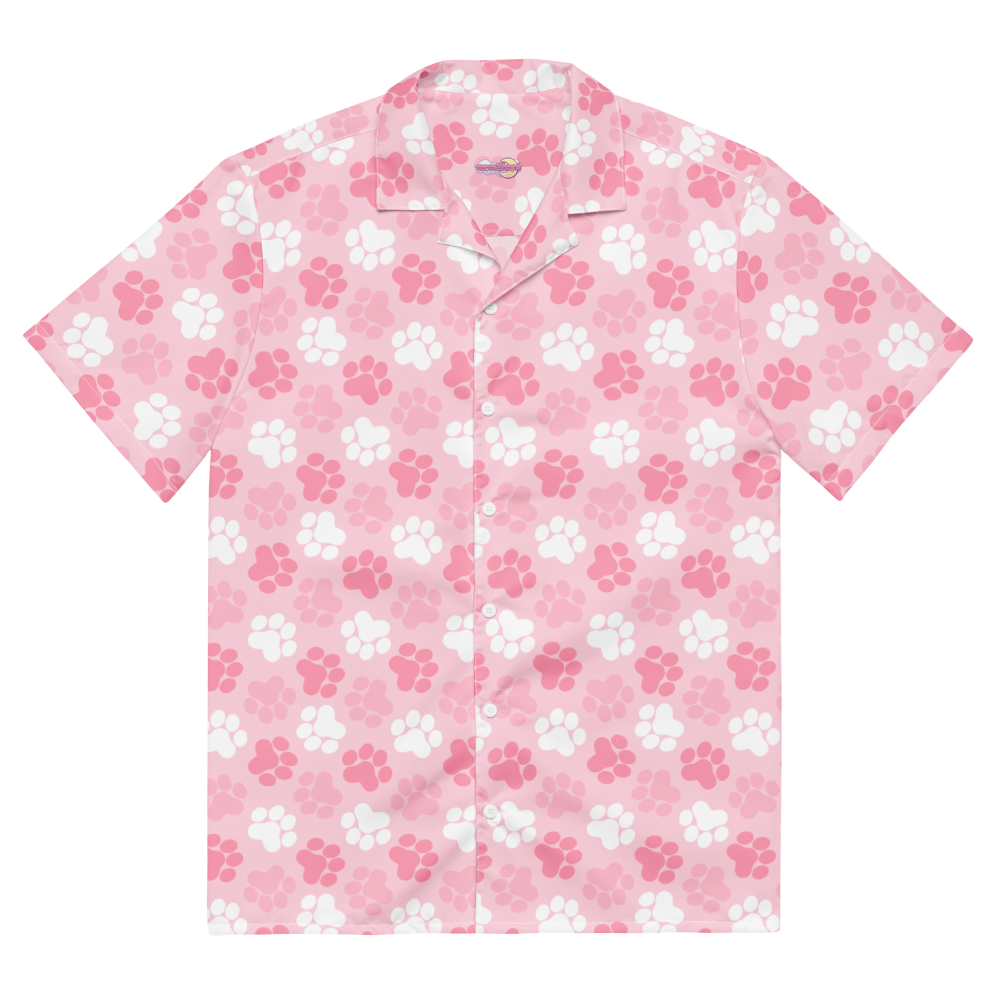 Paw Print Button Shirt